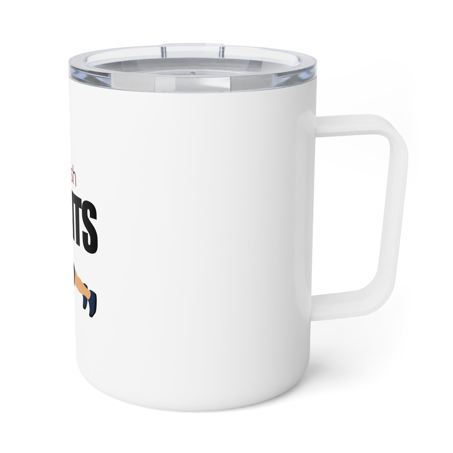 10oz Insulated Coffee Mug with Push Limits Design