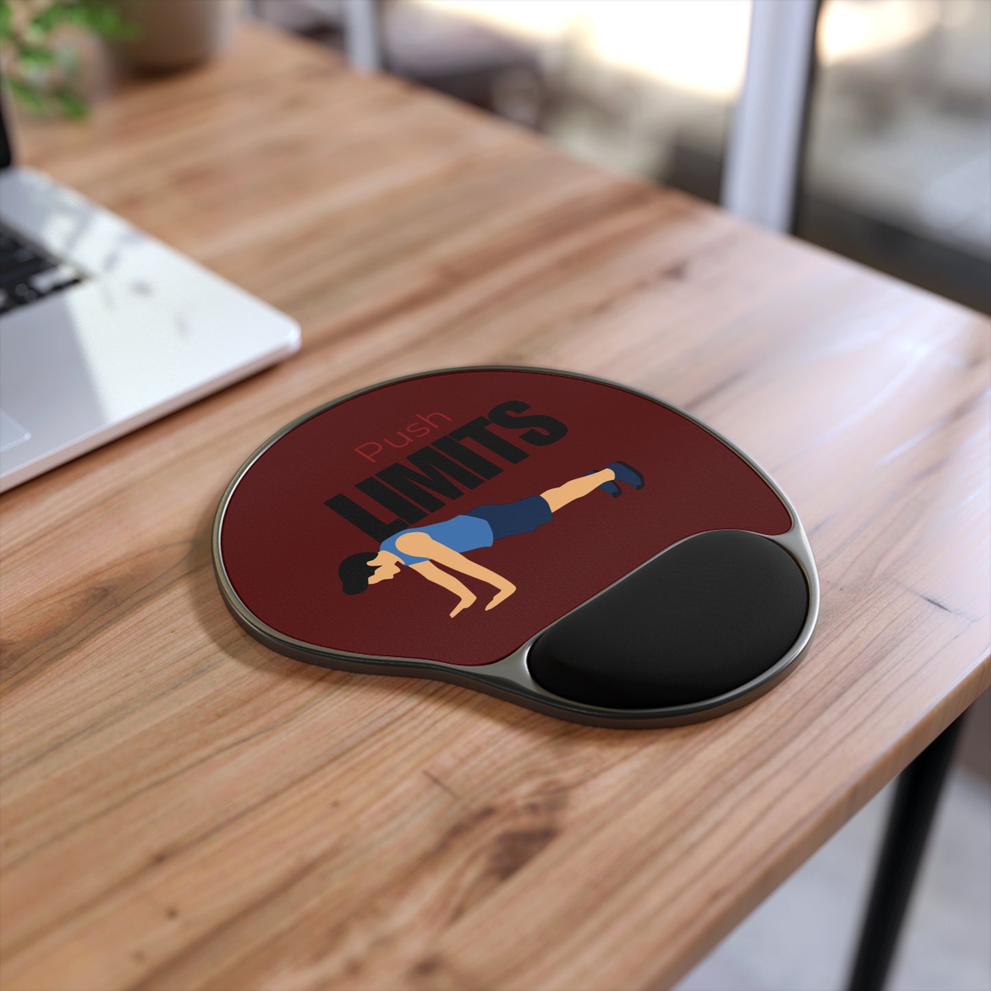Push Limits Wrist Rest Mouse Pad - Maroon