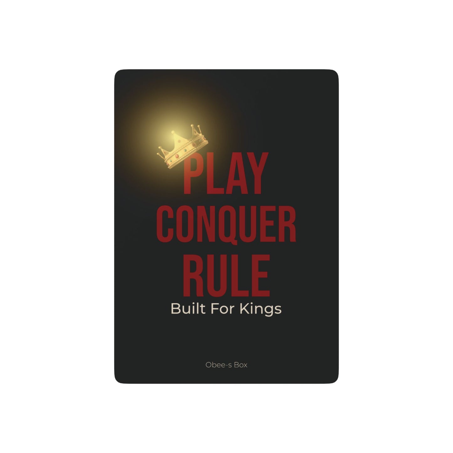 Playing Cards Set - Built For Kings Poker-Themed