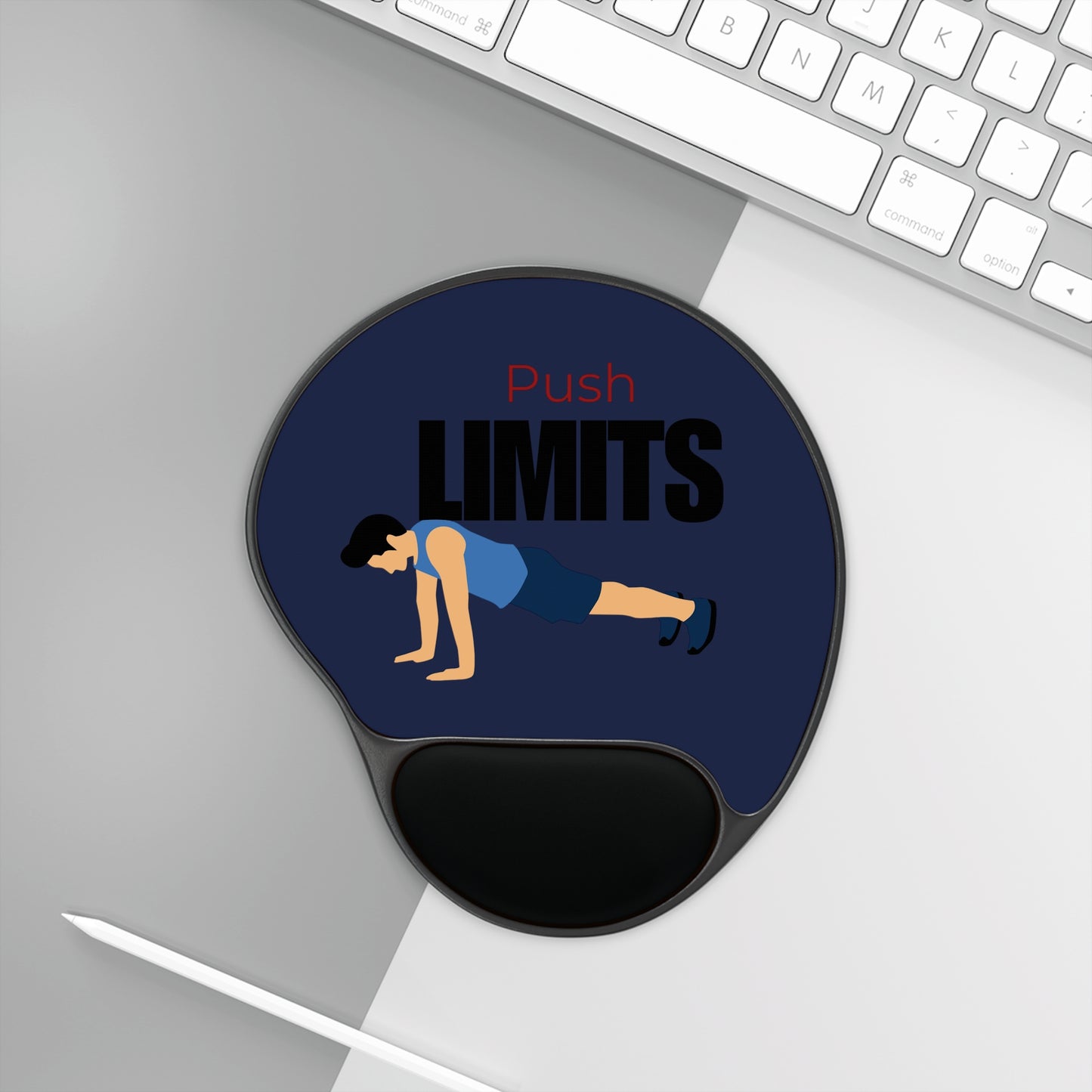 Wrist Rest Mouse Pad - Push Limits Design
