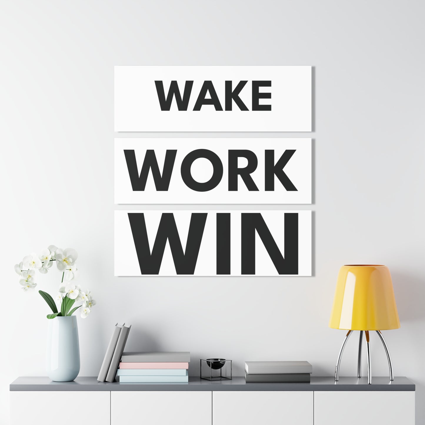 Wake Work Win Wall Art