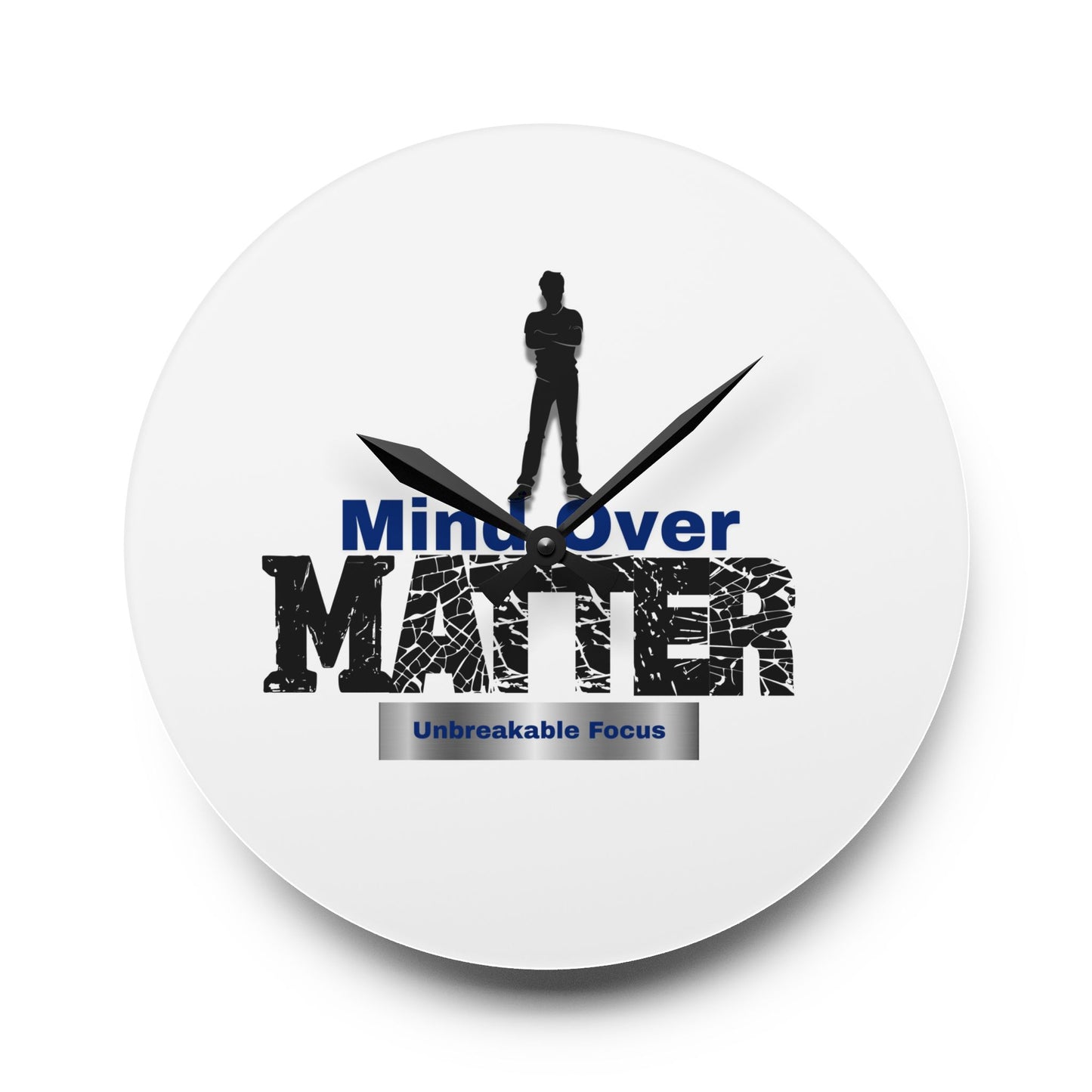 Mind Over Matter Acrylic Wall Clock