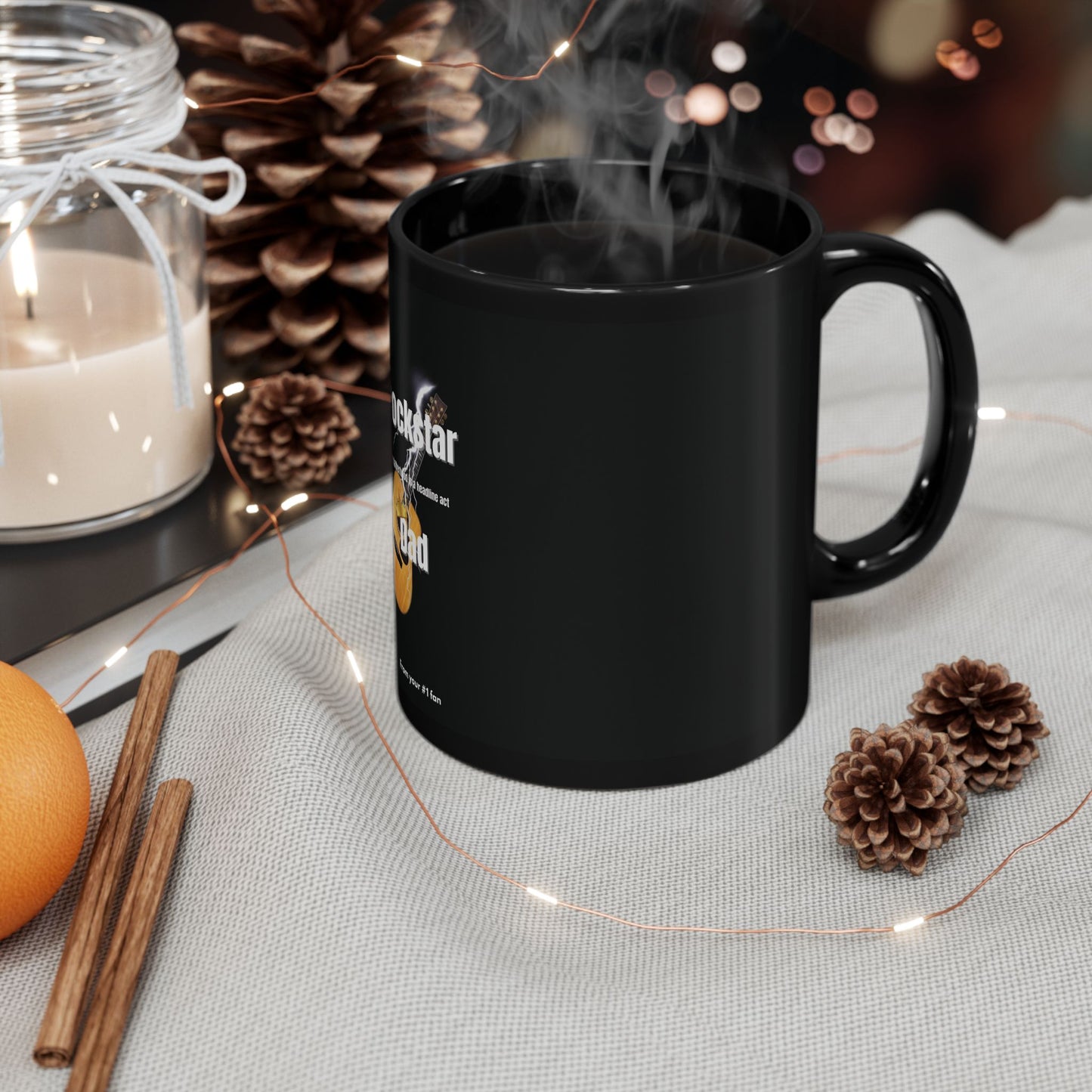 Mug - Rockstar Dad Coffee Cup - Music Lover Gift for Him