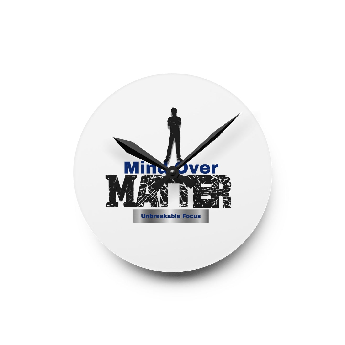 Mind Over Matter Acrylic Wall Clock