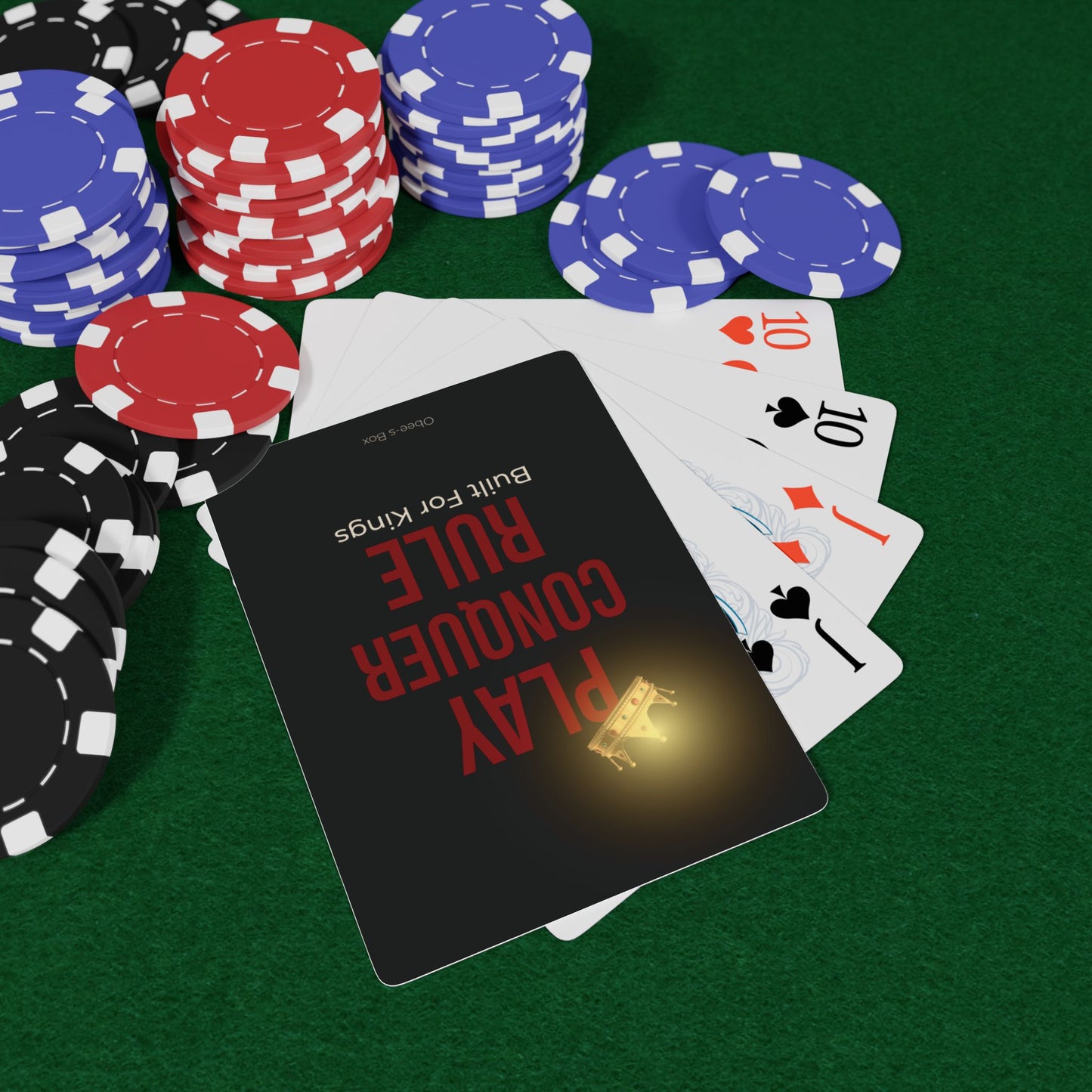 Playing Cards Set - Built For Kings Poker-Themed