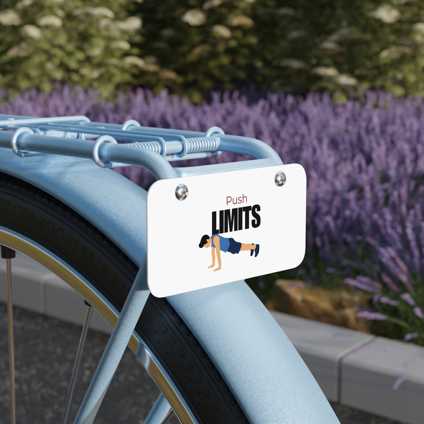 Mini License Plate - Push Limits Motivational