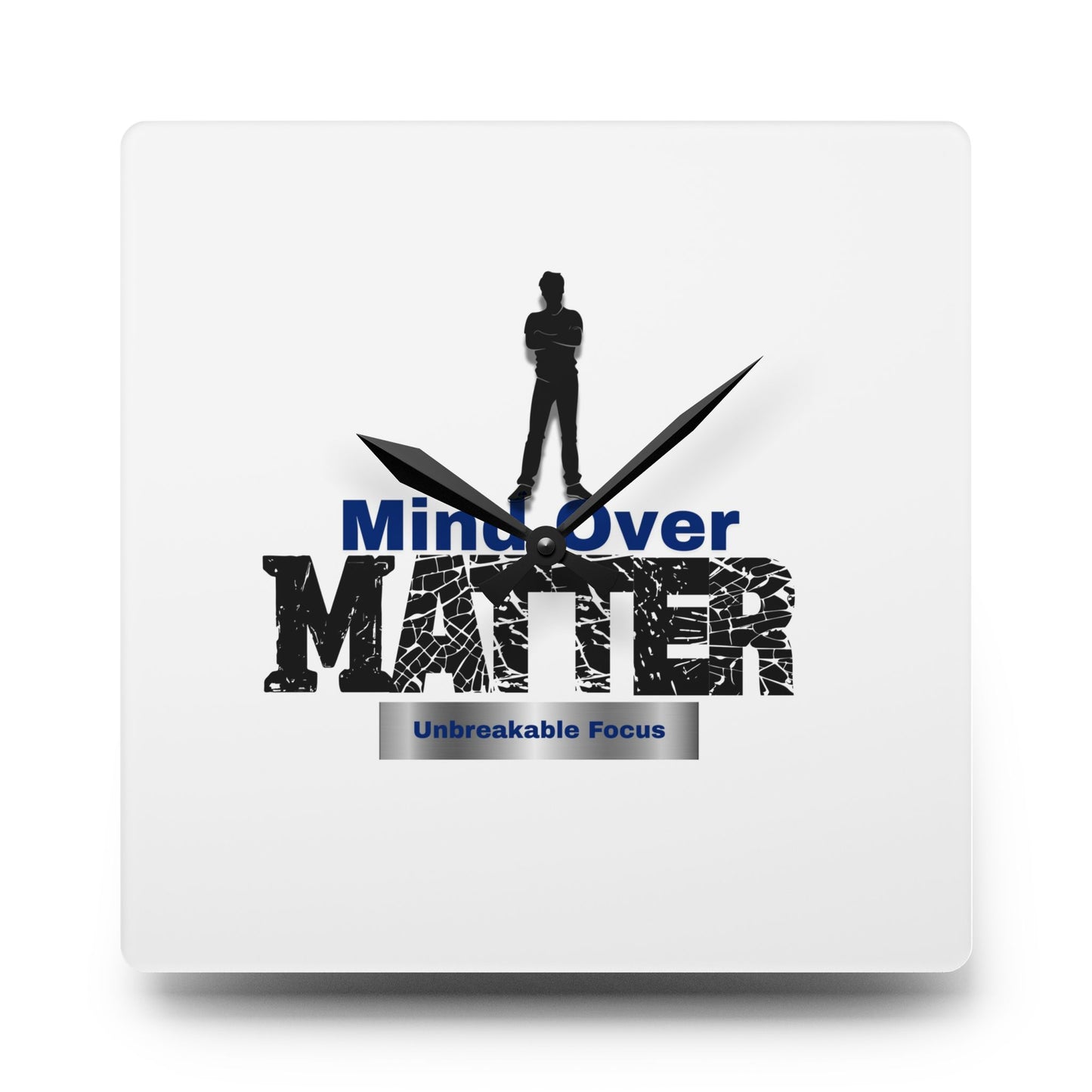 Mind Over Matter Acrylic Wall Clock