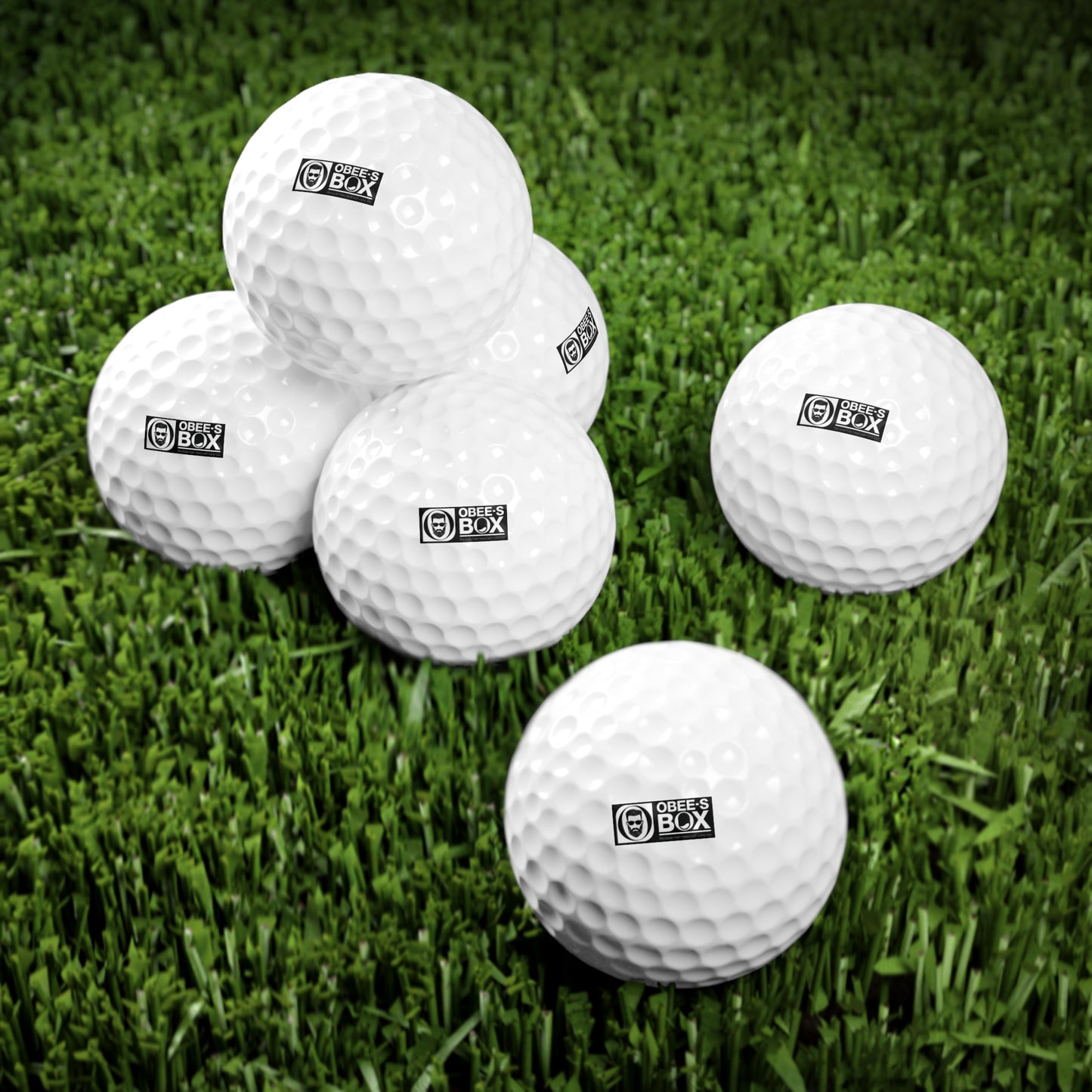 Obee-s Box Premium Golf Balls 6 Pack - White