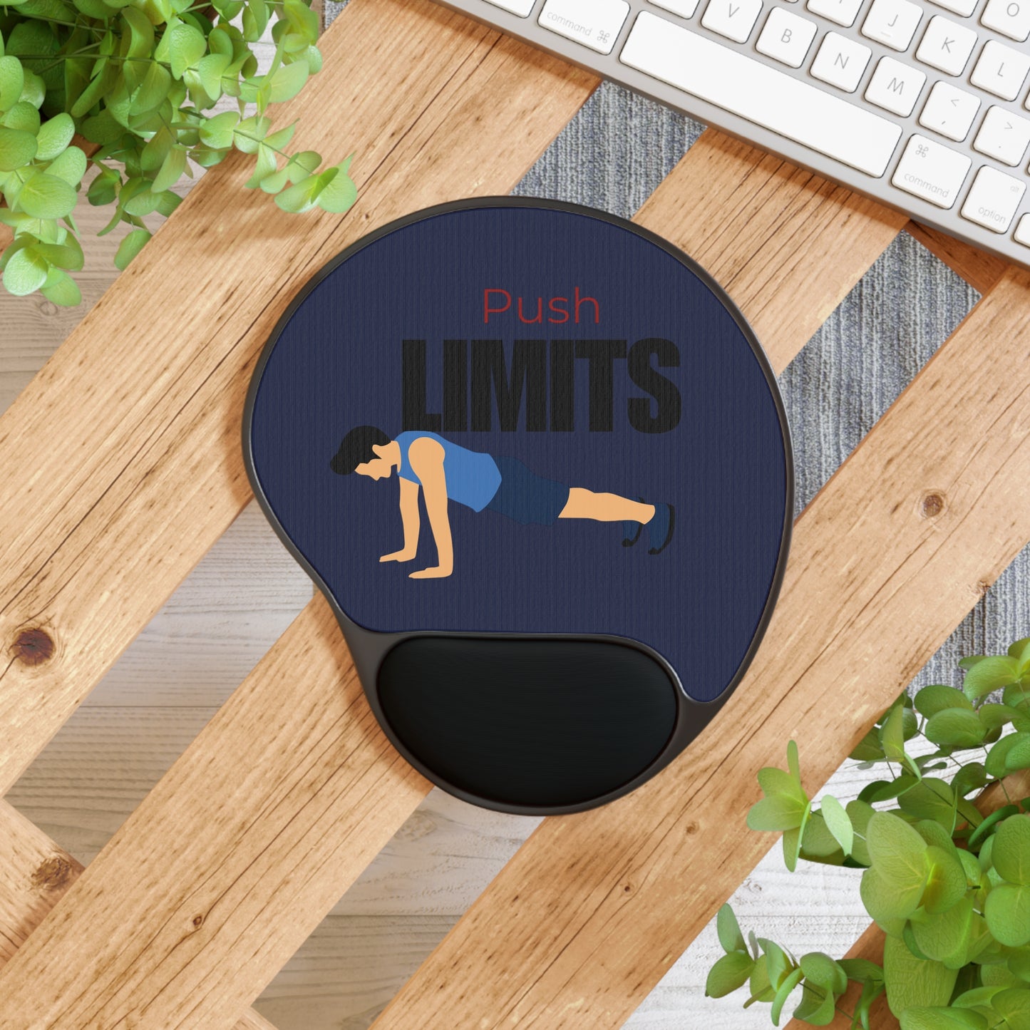Wrist Rest Mouse Pad - Push Limits Design