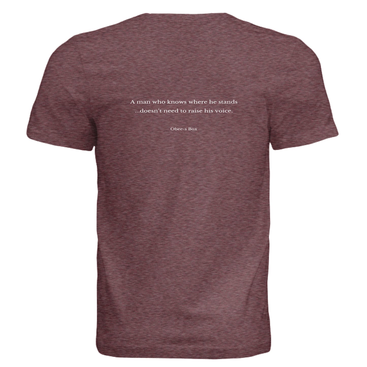 MAROON TRIBLEND - BACK