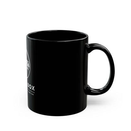 Obee's Box Black Coffee Mug