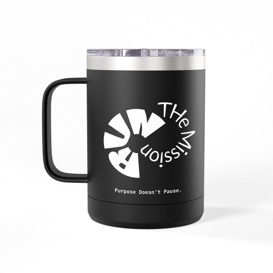 Run The Mission 15oz Coffee Tumbler