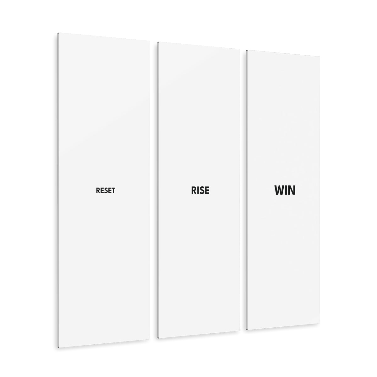 RESET. RISE. WIN. in Wall Art