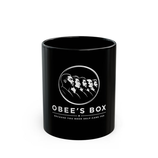 Obee's Box Black Coffee Mug