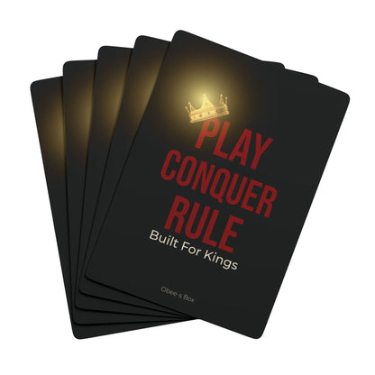 Playing Cards Set - Built For Kings Poker-Themed