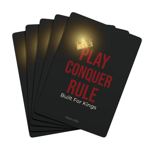 Playing Cards Set - Built For Kings Poker-Themed