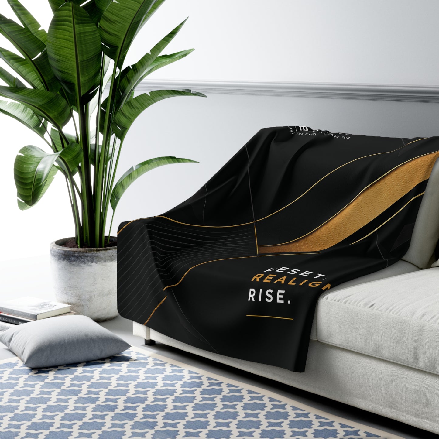 The Reset Realign Rise Blanket — Oversized Sherpa Fleece