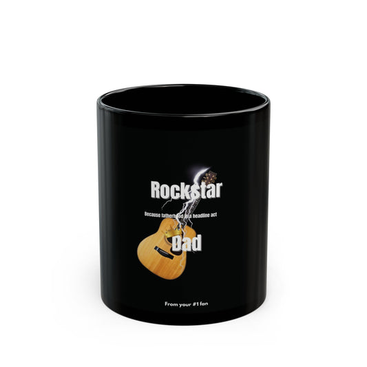 Mug - Rockstar Dad Coffee Cup - Music Lover Gift for Him