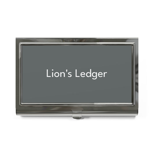 The Lion's Ledger Business Card Holder