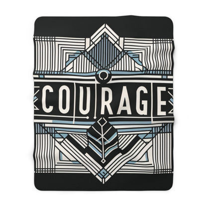 Courage Oversized Sherpa Fleece Blanket