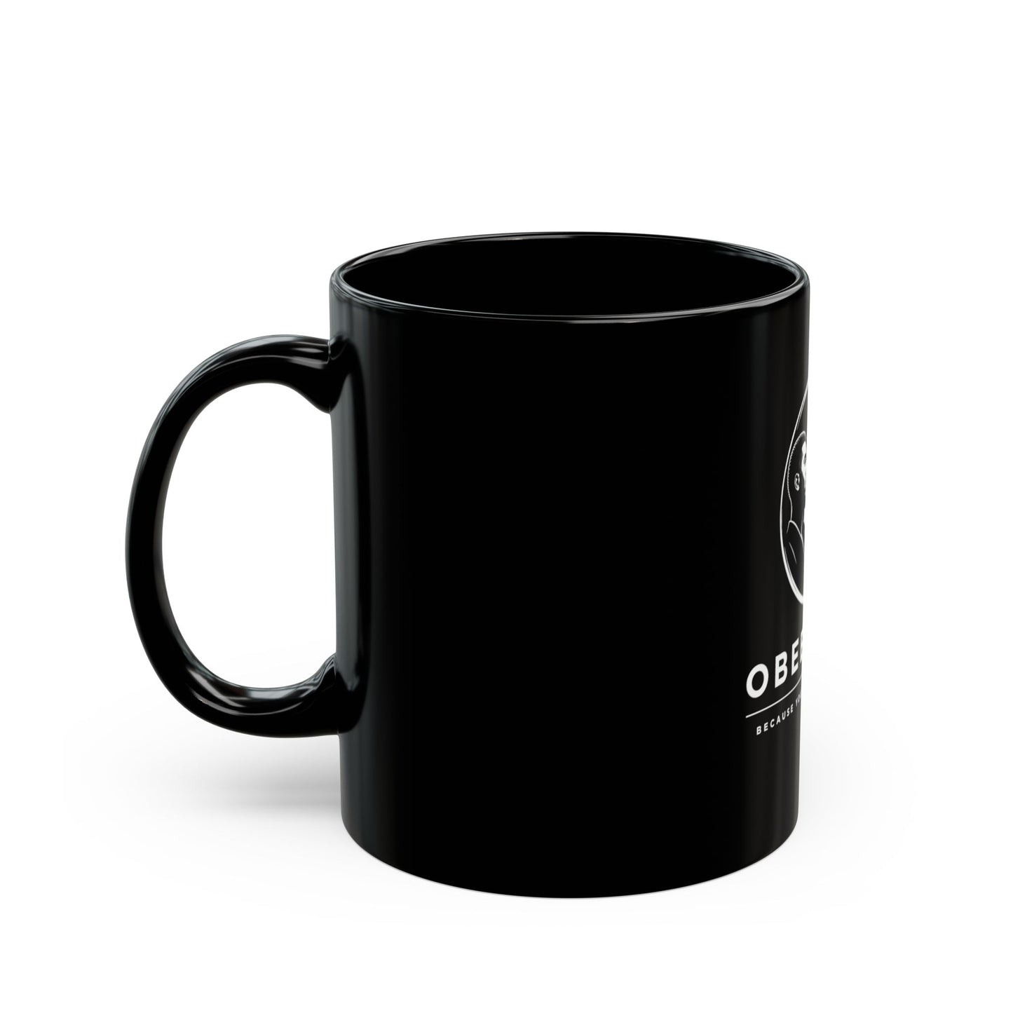 Obee's Box Black Coffee Mug